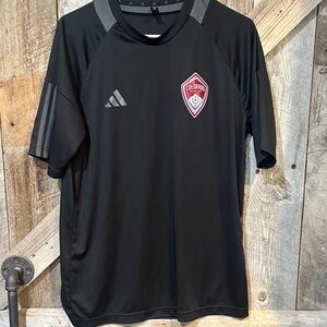 adidas Black Colorado Rapids Training Tee with Gray Accents